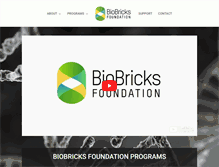 Tablet Screenshot of biobricks.org